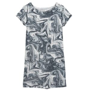 Adore Me Paula Tie Dye Teal Blue‎ and Aqua Swirl Lounge Dress Size Large